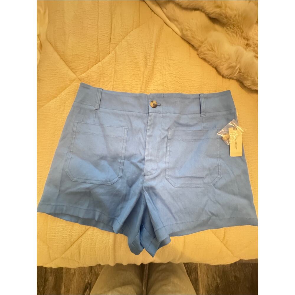 Anthropologie Light Blue Women's Cotton Shorts